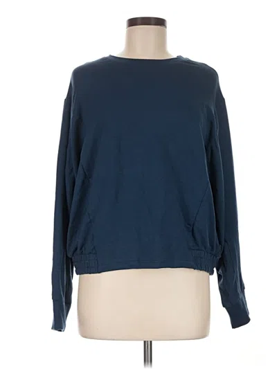 Pre-owned Fabletics Long Sleeve T-shirt In Blue