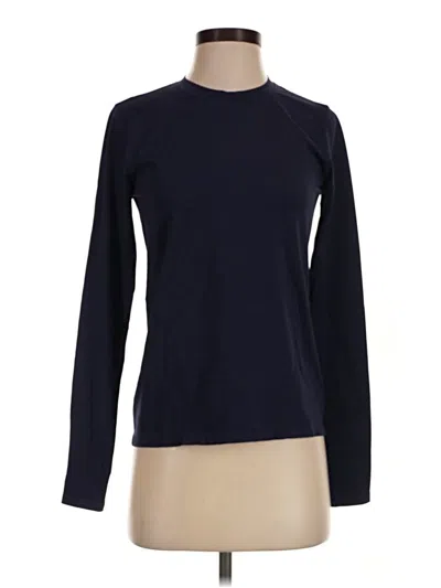 Pre-owned Fabletics Long Sleeve T-shirt In Blue