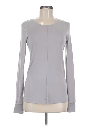 Pre-owned Fabletics Long Sleeve T-shirt In Gray