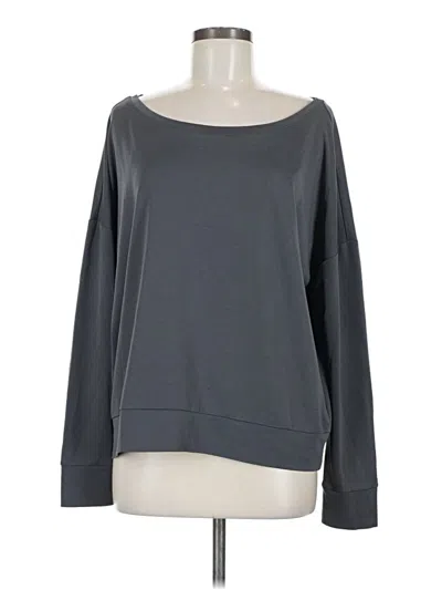 Pre-owned Fabletics Long Sleeve T-shirt In Gray