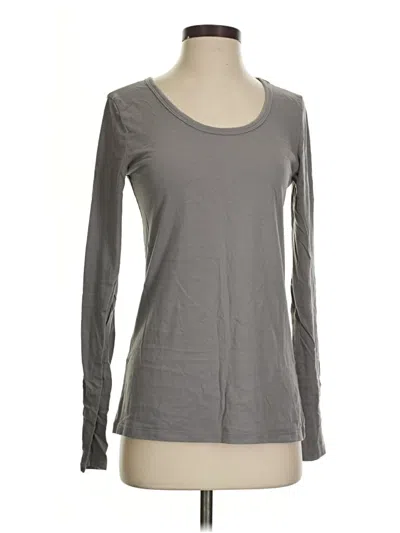 Pre-owned Fabletics Long Sleeve T-shirt In Gray
