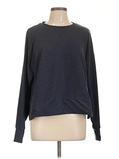 Pre-owned Fabletics Long Sleeve T-shirt In Gray