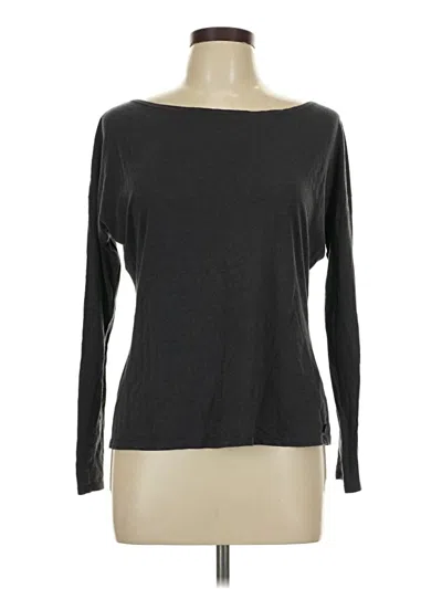 Pre-owned Fabletics Long Sleeve T-shirt In Gray
