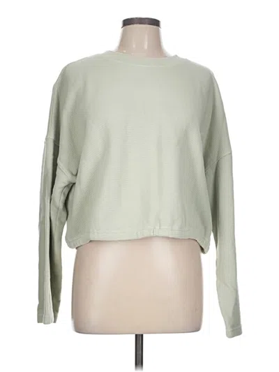 Pre-owned Fabletics Long Sleeve T-shirt In Green