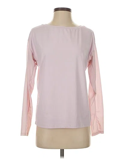 Pre-owned Fabletics Long Sleeve T-shirt In Pink