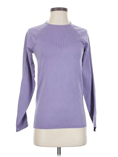 Pre-owned Fabletics Long Sleeve T-shirt In Purple
