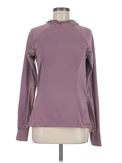 Pre-owned Fabletics Long Sleeve T-shirt In Purple