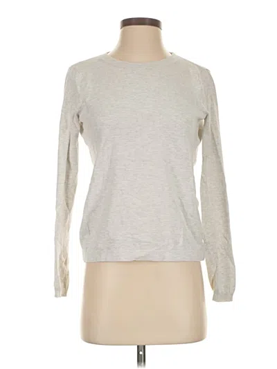 Pre-owned Fabletics Long Sleeve T-shirt In Silver