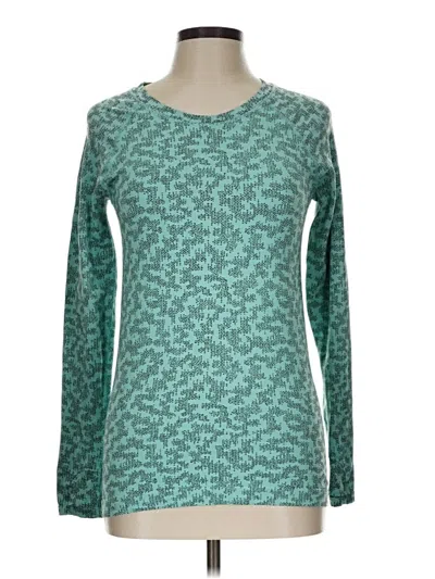 Pre-owned Fabletics Long Sleeve T-shirt In Teal