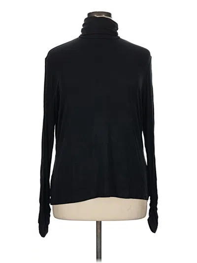 Pre-owned Fabletics Long Sleeve Turtleneck In Black