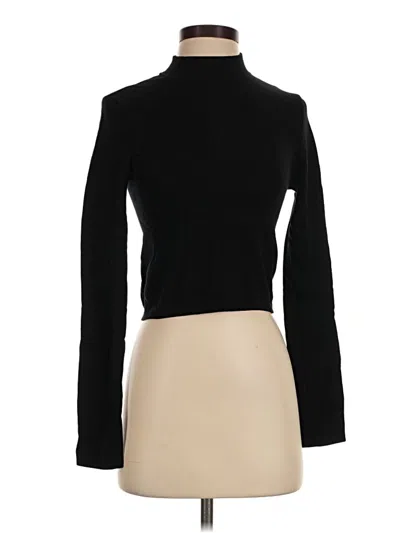 Pre-owned Fabletics Long Sleeve Turtleneck In Black