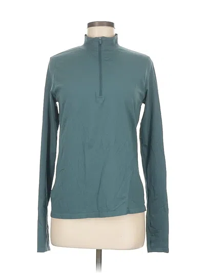 Pre-owned Fabletics Long Sleeve Turtleneck In Blue