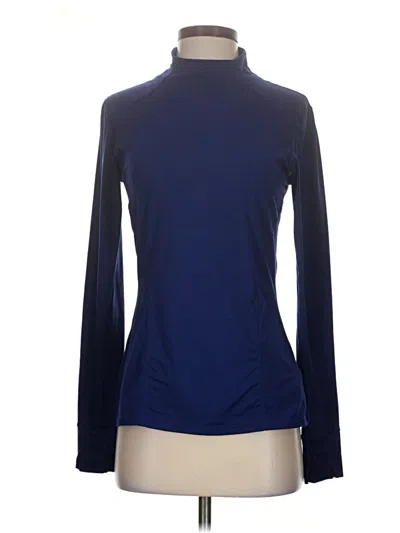 Pre-owned Fabletics Long Sleeve Turtleneck In Blue