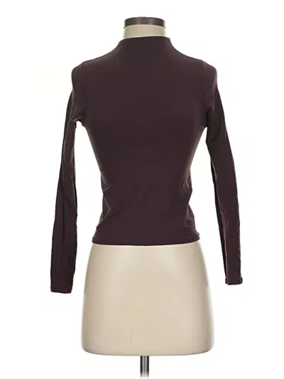 Pre-owned Fabletics Long Sleeve Turtleneck In Brown