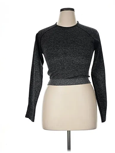 Pre-owned Fabletics Long Sleeve Turtleneck In Gray