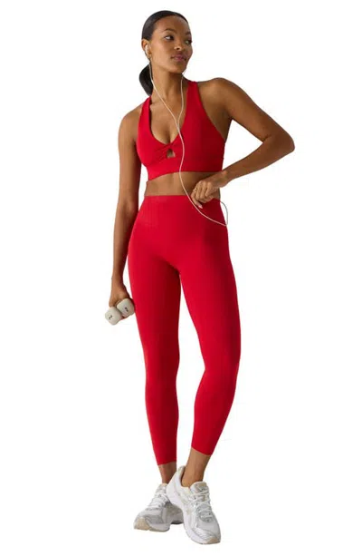 Fabletics No-seam Pureluxe Tlc 7/8 Legging In Holly Berry