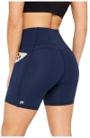 Fabletics Oasis Pureluxe High-waisted 6'' Short In Blue