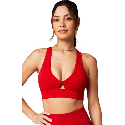 Fabletics Oasis Twist Medium Impact Sports Bra In Multi