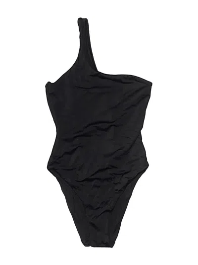 Pre-owned Fabletics One Piece Swimsuit In Black