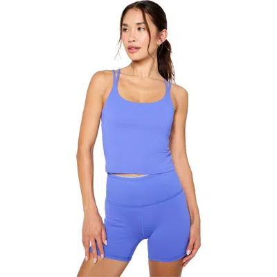 Fabletics Principal Built-in Bra Tank In Blue