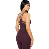 Fabletics Principal Built-in Bra Tank In Burgundy