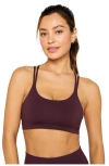 Fabletics Principal Low Impact Bra In Burgundy