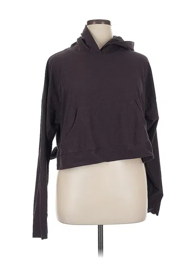 Pre-owned Fabletics Pullover Hoodie In Brown