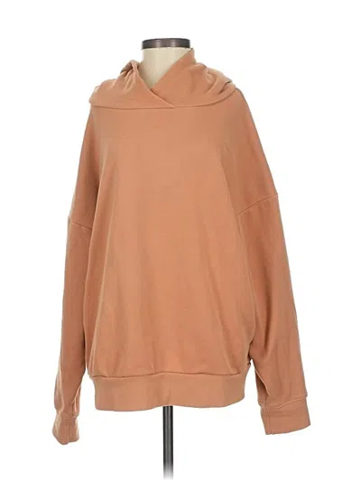 Pre-owned Fabletics Pullover Hoodie In Brown