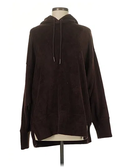 Pre-owned Fabletics Pullover Hoodie In Brown