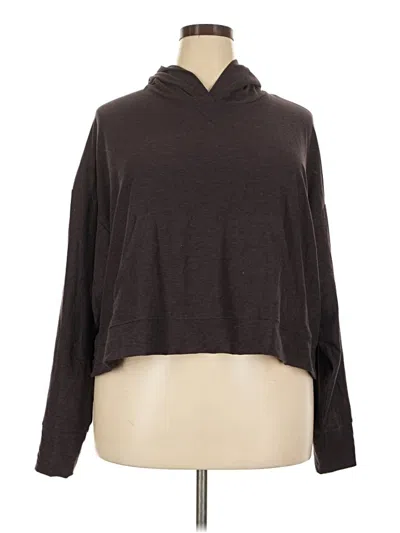 Pre-owned Fabletics Pullover Hoodie In Brown