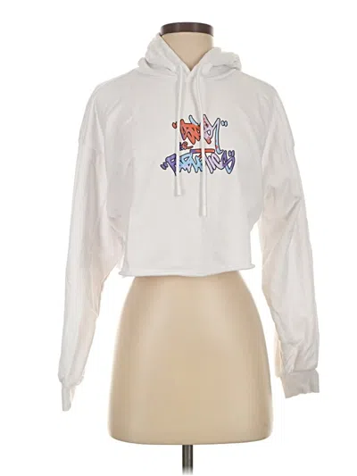 Pre-owned Fabletics Pullover Hoodie In White