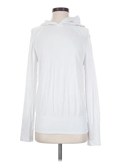 Pre-owned Fabletics Pullover Hoodie In White