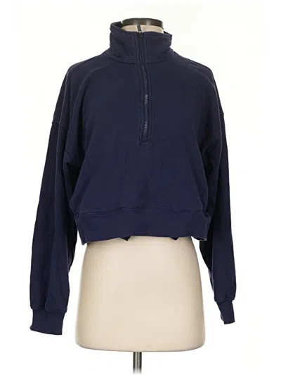 Pre-owned Fabletics Pullover Sweater In Blue