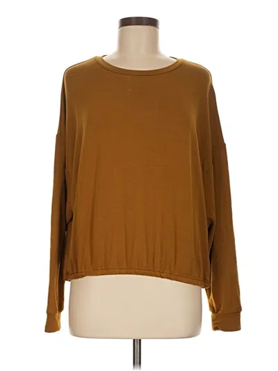 Pre-owned Fabletics Pullover Sweater In Brown
