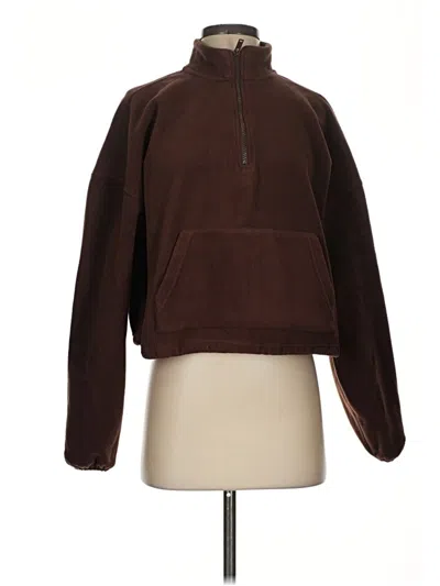 Pre-owned Fabletics Pullover Sweater In Brown