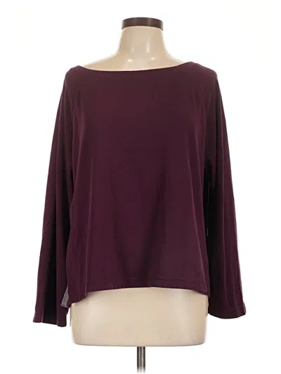 Pre-owned Fabletics Pullover Sweater In Burgundy