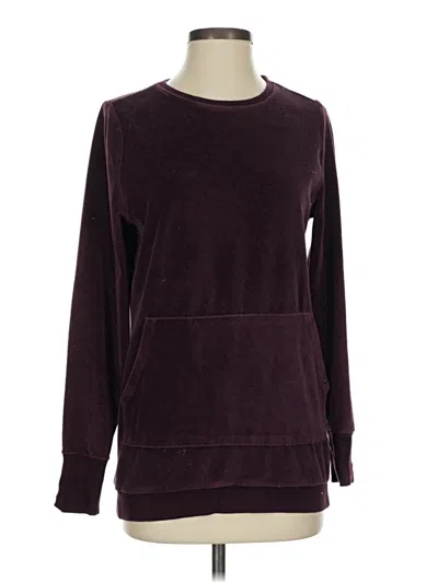 Pre-owned Fabletics Pullover Sweater In Burgundy