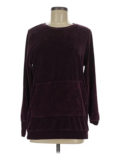 Pre-owned Fabletics Pullover Sweater In Burgundy