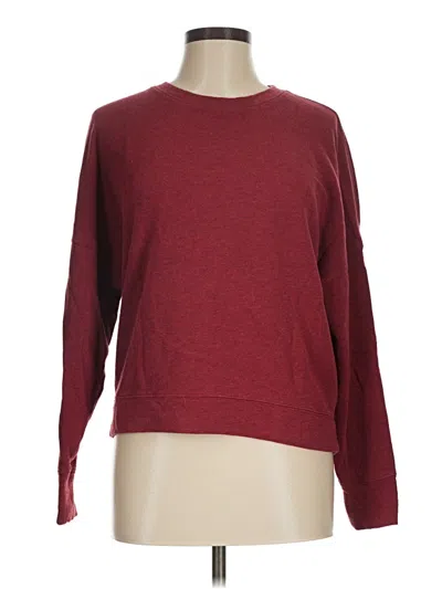 Pre-owned Fabletics Pullover Sweater In Burgundy