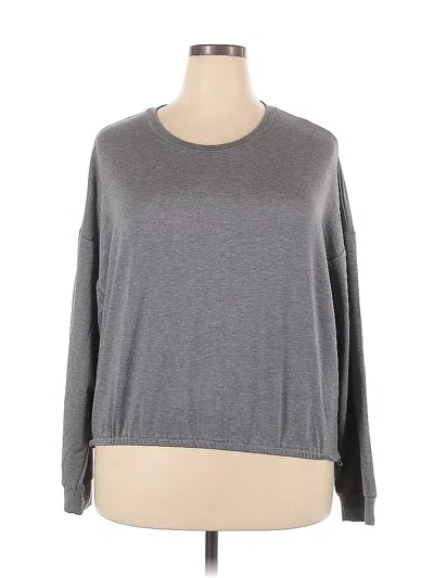 Pre-owned Fabletics Pullover Sweater In Gray