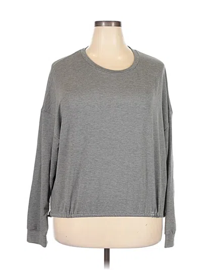 Pre-owned Fabletics Pullover Sweater In Gray