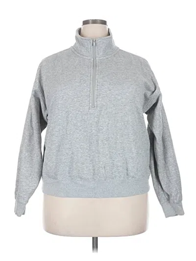 Pre-owned Fabletics Pullover Sweater In Gray