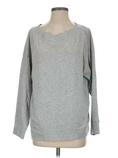 Pre-owned Fabletics Pullover Sweater In Gray