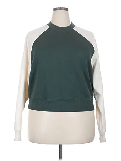 Pre-owned Fabletics Pullover Sweater In Green