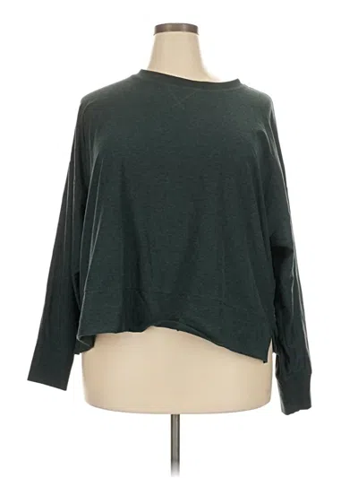 Pre-owned Fabletics Pullover Sweater In Green