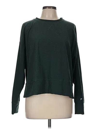 Pre-owned Fabletics Pullover Sweater In Green