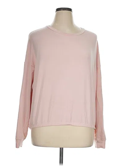 Pre-owned Fabletics Pullover Sweater In Pink