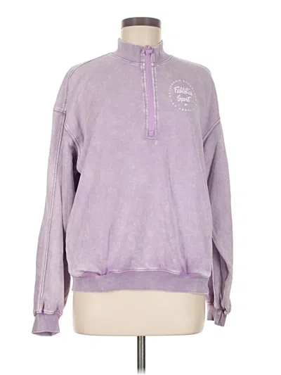 Pre-owned Fabletics Pullover Sweater In Purple