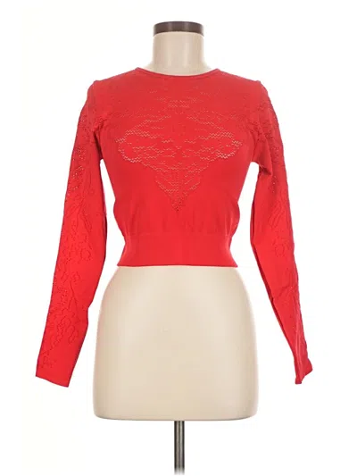 Pre-owned Fabletics Pullover Sweater In Red
