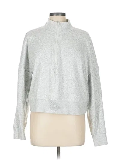 Pre-owned Fabletics Pullover Sweater In Silver